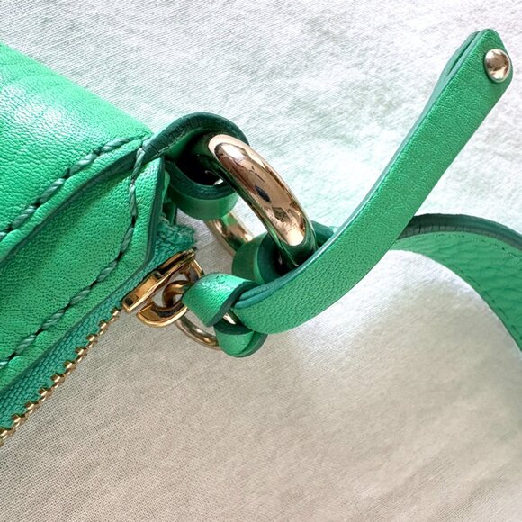 NWOT Cole Haan Green Leathe Shoulder Bag | Cross Body Handbag - Picture 4 of 14